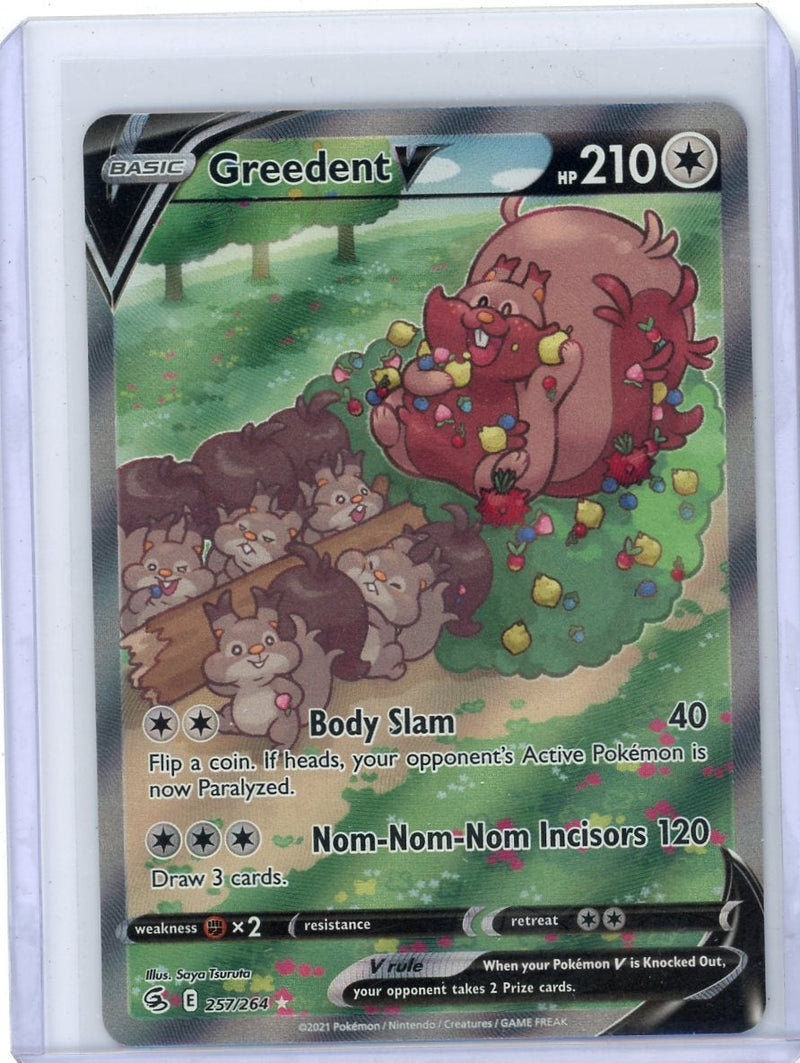 Greedent V Pokémon Fusion Strike Alternate Ful-Art 