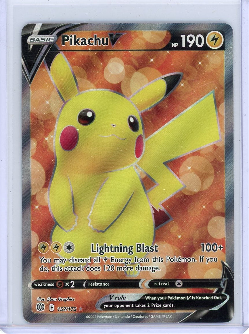 Pikachu V 2022 Pokemon Brilliant Stars Full-Art #157/172
