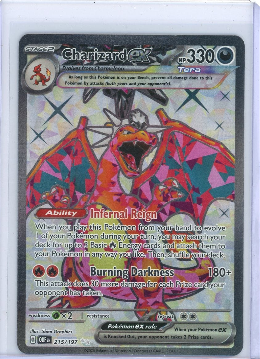 Charizard ex Pokémon Obsidian Flames Full-Art #215/197