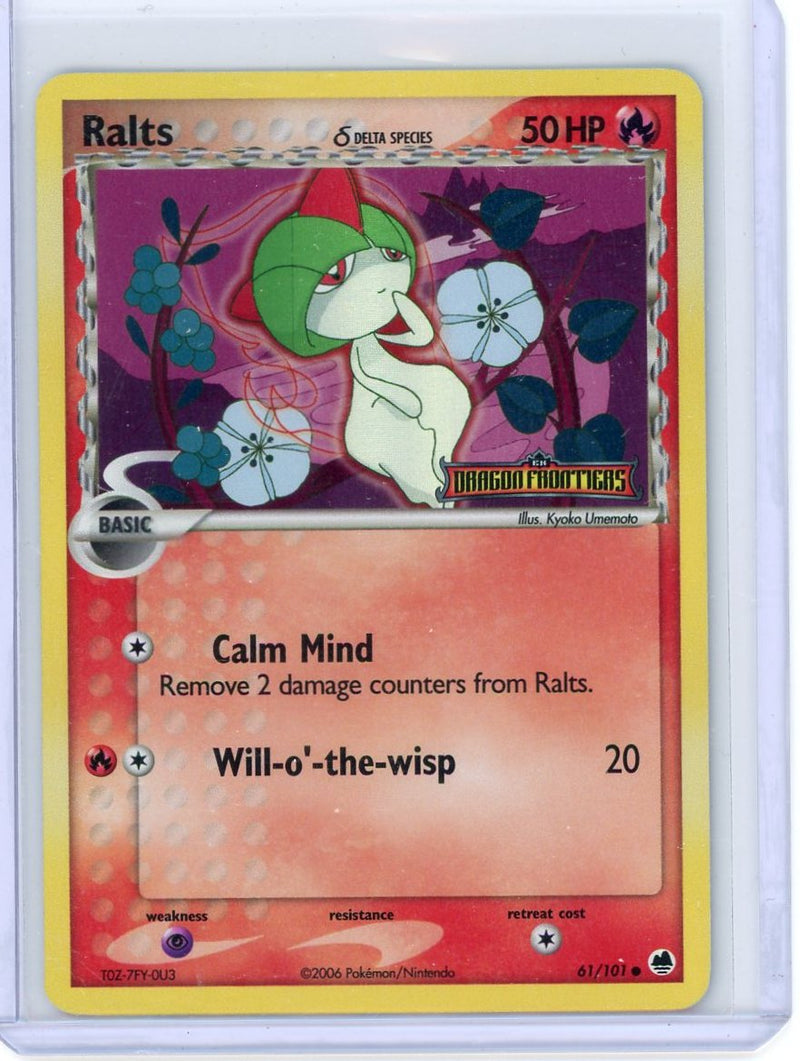 Ralts 2006 Pokemon Delta Species EX Dragon Frontiers holo 61/101