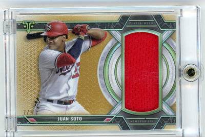 Juan Soto 2021 Topps Triple Threads Single Jumbe Relic #'d 2/9