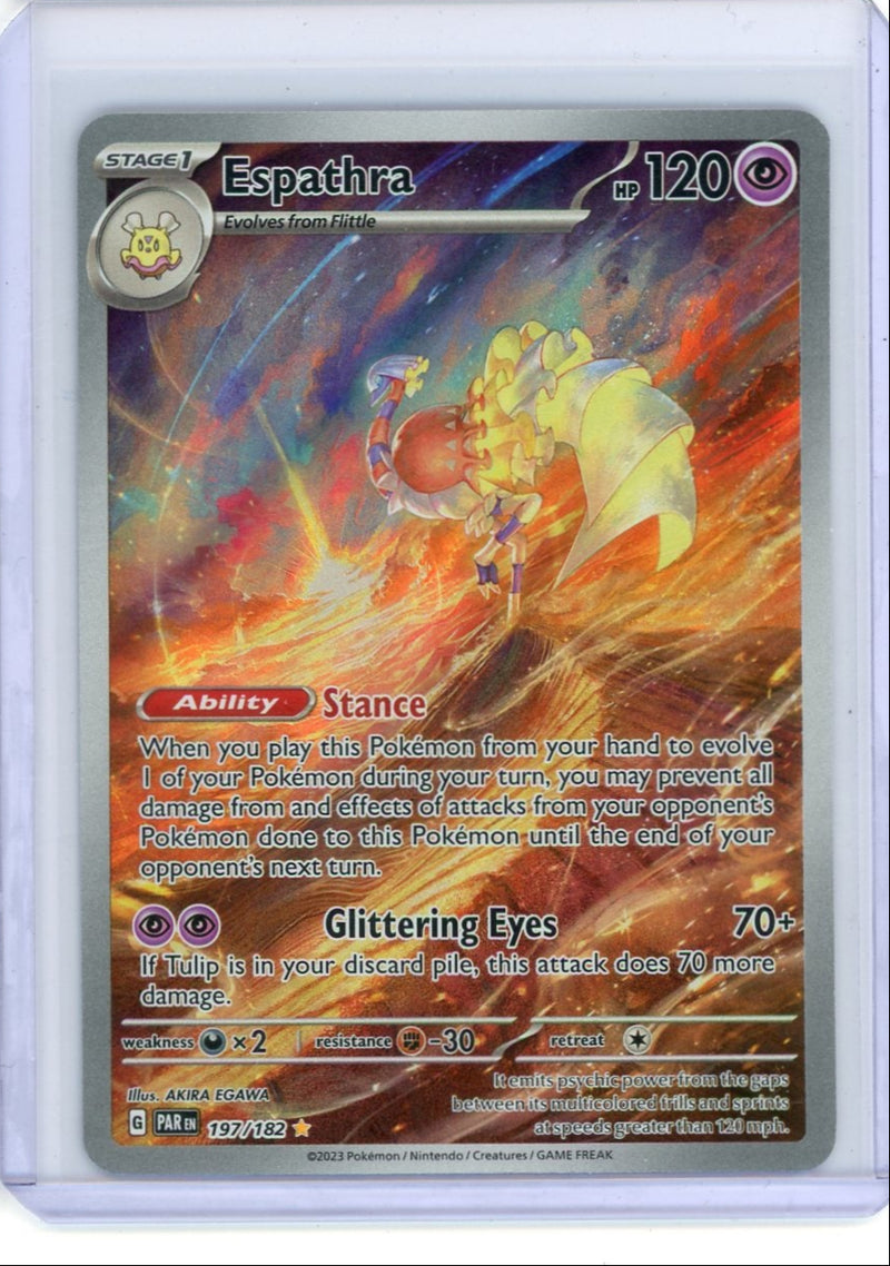Espathra Pokémon Paradox Rift Illustration Rare 