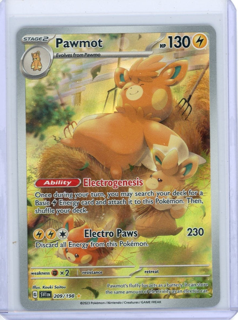 Pawmot Pokémon Scarlet & Violet Base Set Illustration Rare 
