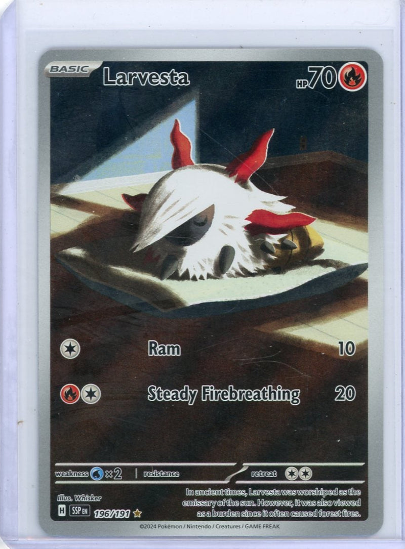 Larvesta Pokémon Surging Sparks Illustration Rare 