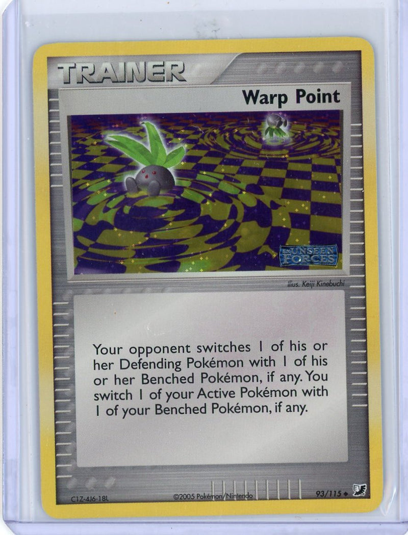 Warp Point Trainer 2005 Pokemon Unseen Forces holo 92/115