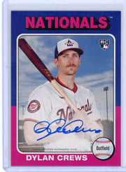 Dylan Crews 2025 Topps Heritage 25th Anniversary autograph rookie card #'d 034/200