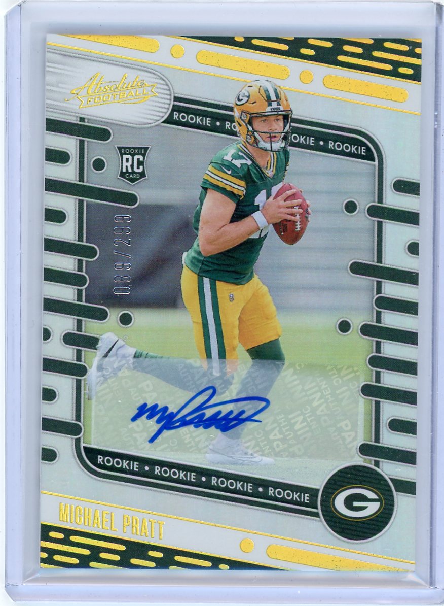 Michael Pratt 2024 Panini Absolute autograph rookie card #'d 089/299