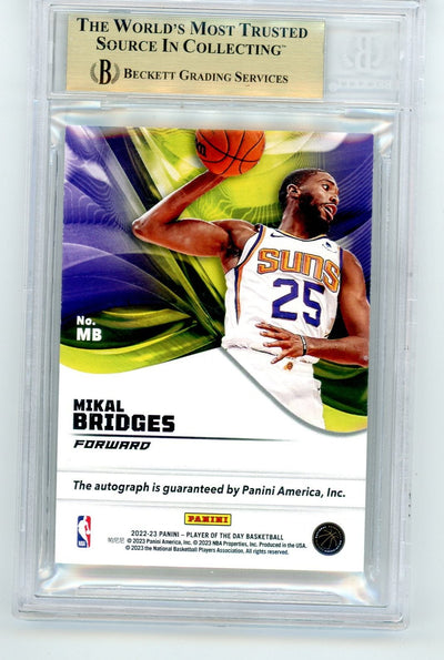 Mikal Bridges 2022-23 Panini POD Auto 11/15 #MB