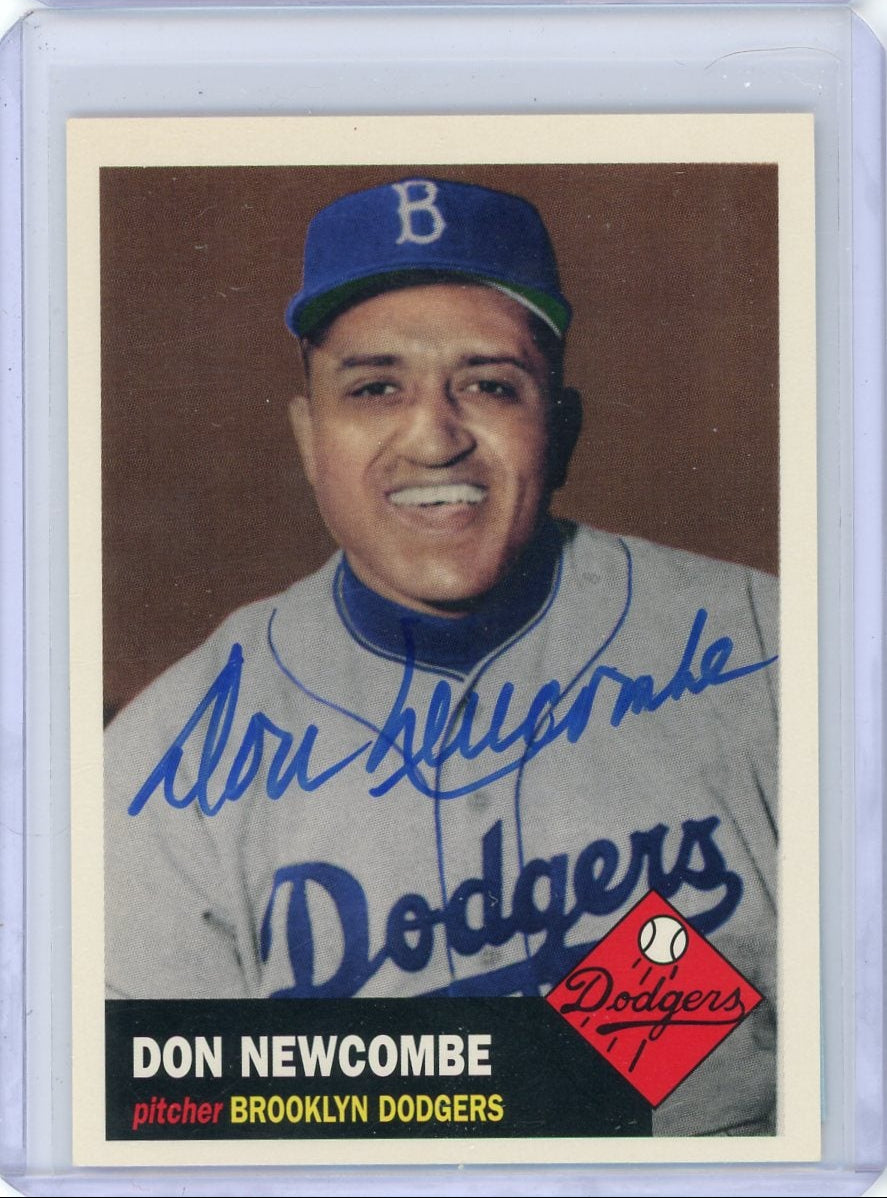 Don Newcombe 1991 Topps Archives '53 autograph w/ COA