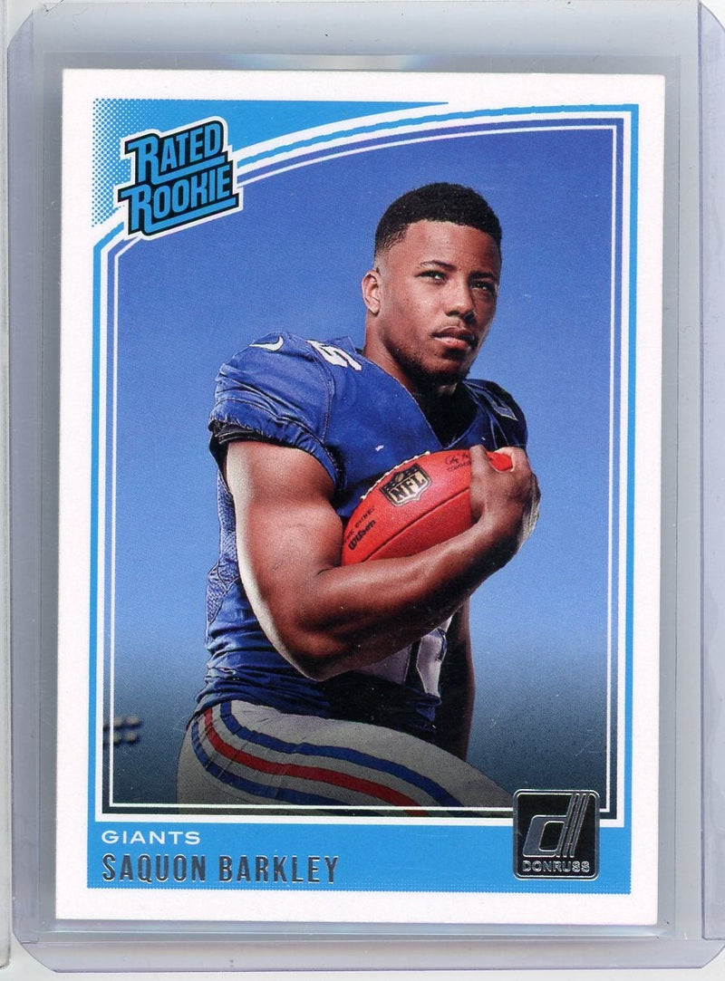 Saquon Barkley 2018 Panini Donruss Rated Rookie