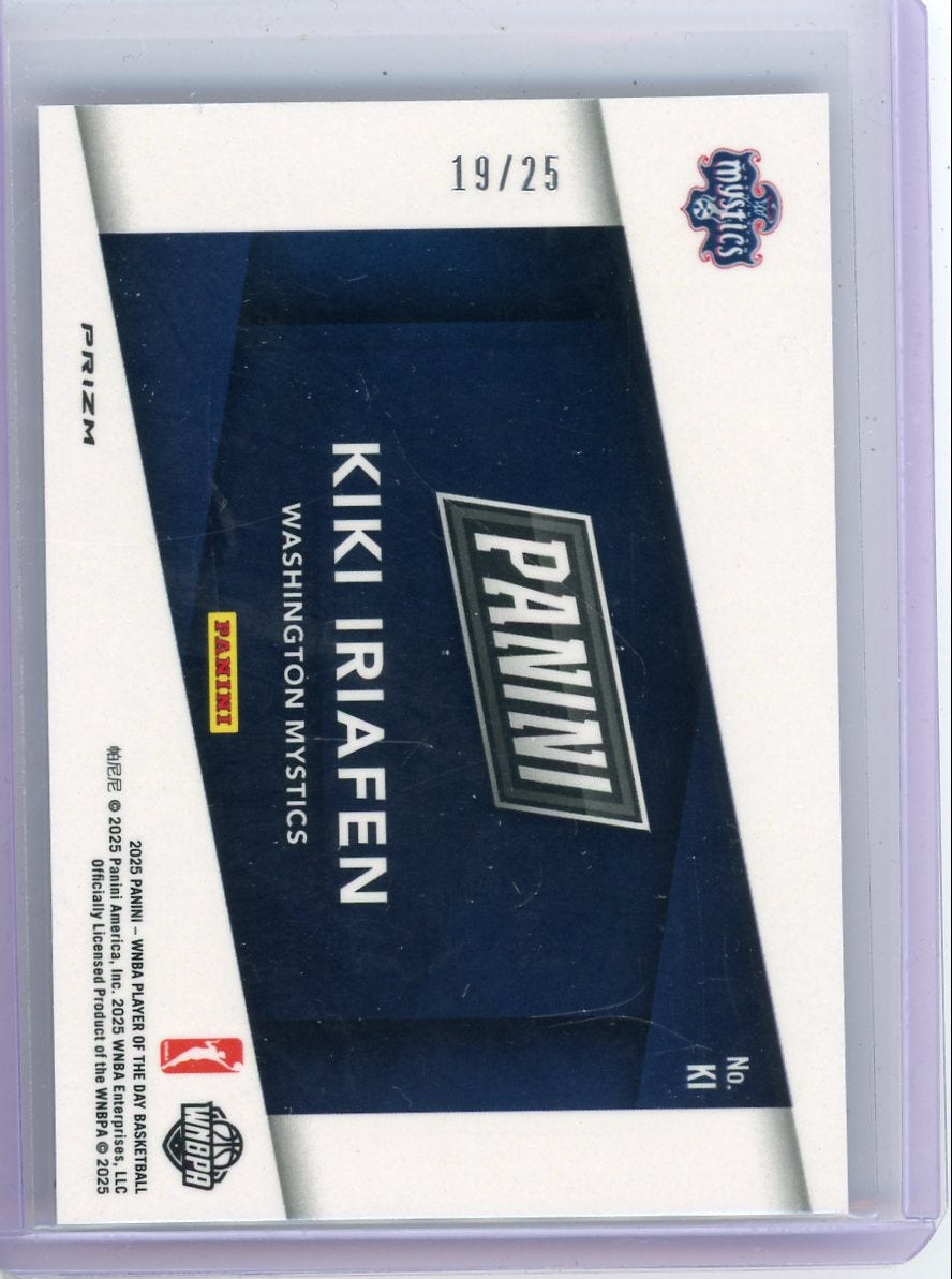 Kiki Iriafen 2025 Panini WNBA Player Of The Day #'d 19/25