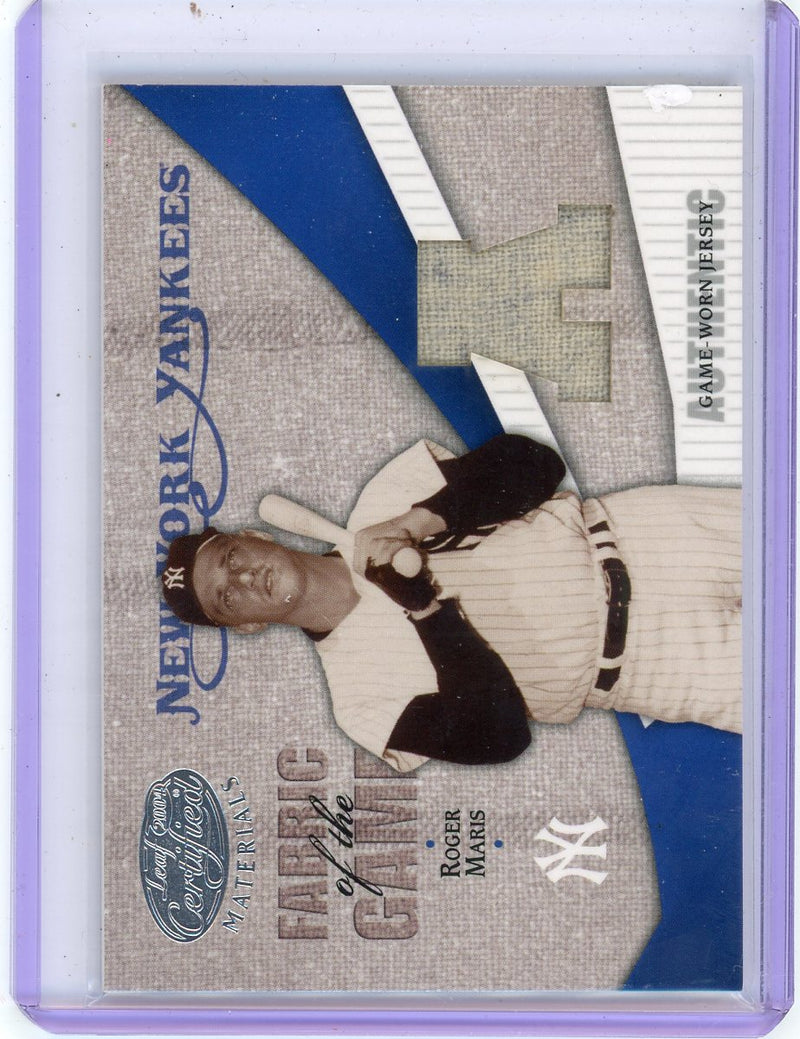 Roger Maris 2004 Leaf Certified Materials Fabric of the Game Relic 