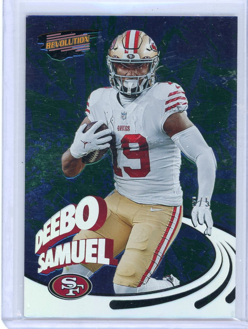 Deebo Samuel 2022 Panini Zenith Revolution foil 