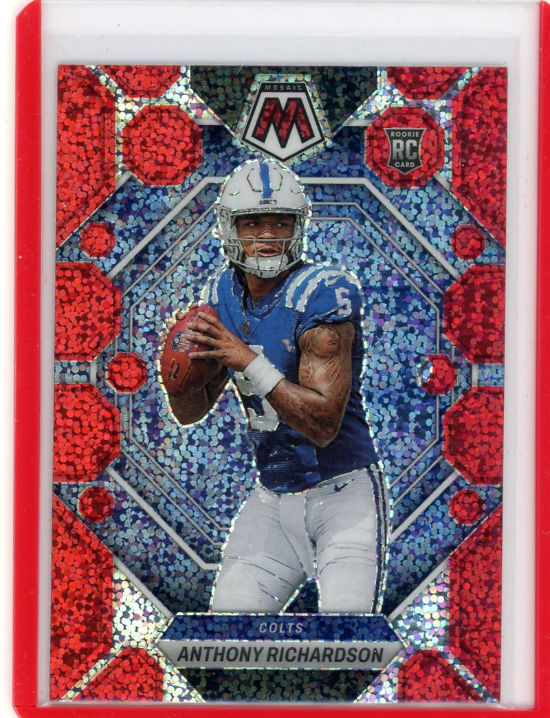 Anthony Richardson 2023 Panini Mosaic Red Sparkle Rookie