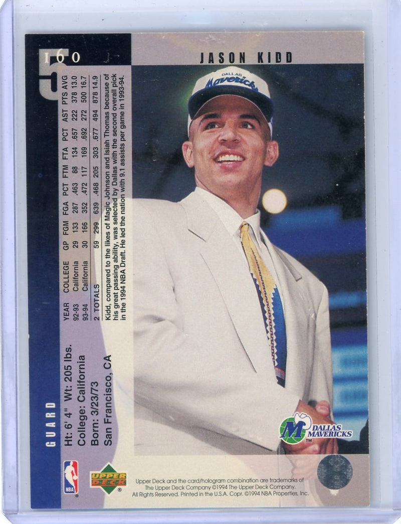 Jason Kidd 1994-95 Upper Deck Rookie Class 