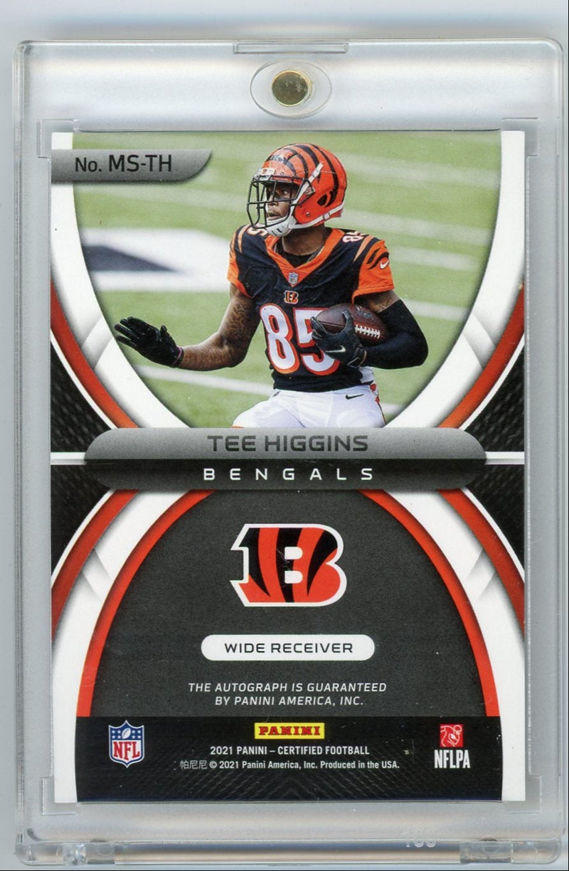 Tee Higgins 2021 Panini Certified Mirror Signatures purple 