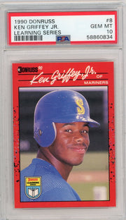 Ken Griffey Jr. 1990 Donruss Learning Series #8 PSA 10