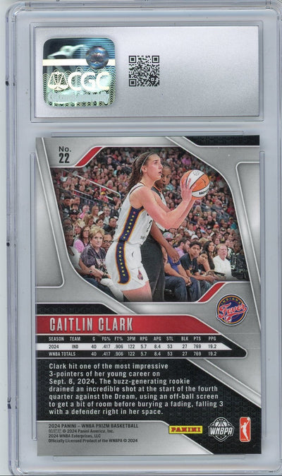 Caitlin Clark 2024 Panini Prizm WNBA CGC 10