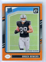 Brock Bowers 2024 Panini Donruss Optic Rated Rookie Orange #'d 062/249