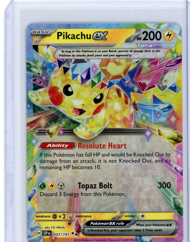 Pikachu Ex Pokémon Surging Sparks Tera EX 