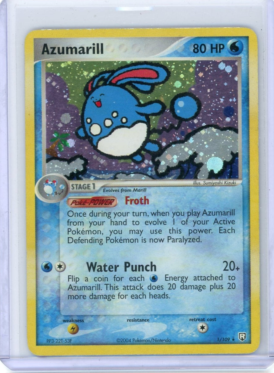 Azumarill Pokémon EX Team Rocket Returns Holo #1/109 MP