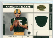 Bart Starr 2003 Donruss Leaf Certified Fabric of the Game auth. game-used jersey relic #'d 42/50