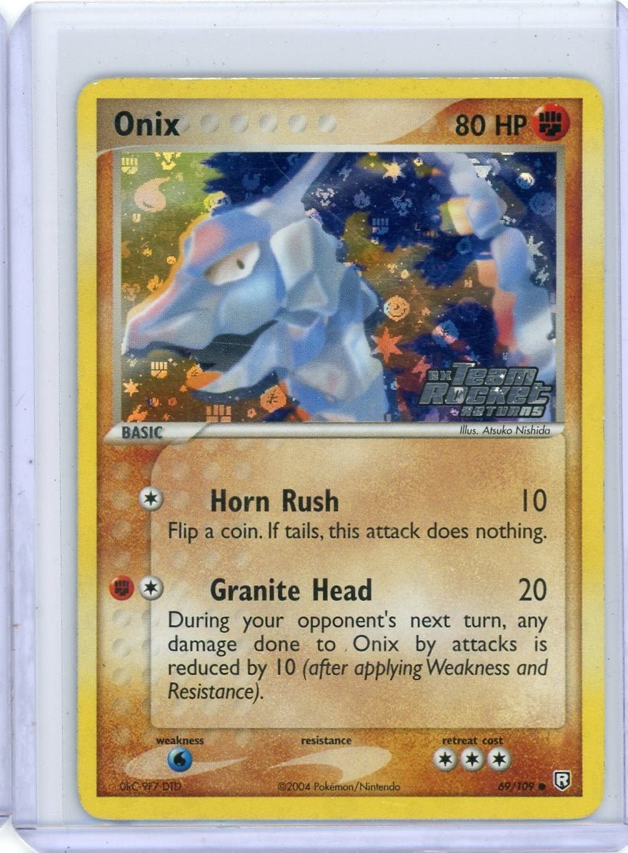 Onix Pokémon EX Team Rocket Returns (Stamped) #69/109 MP