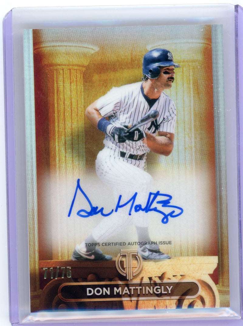Don Mattingly 2024 Topps Tribute Pillars of the Game autograph 