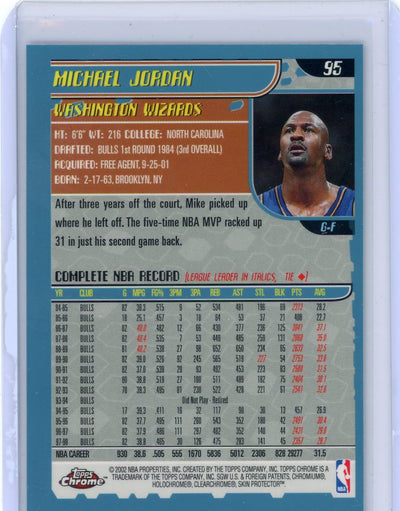 Michael Jordan 2002 Topps Chrome #95