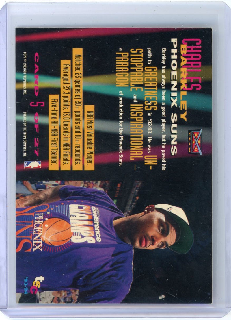 Charles Barkley 1993 Topps Stadium Club Beam Team