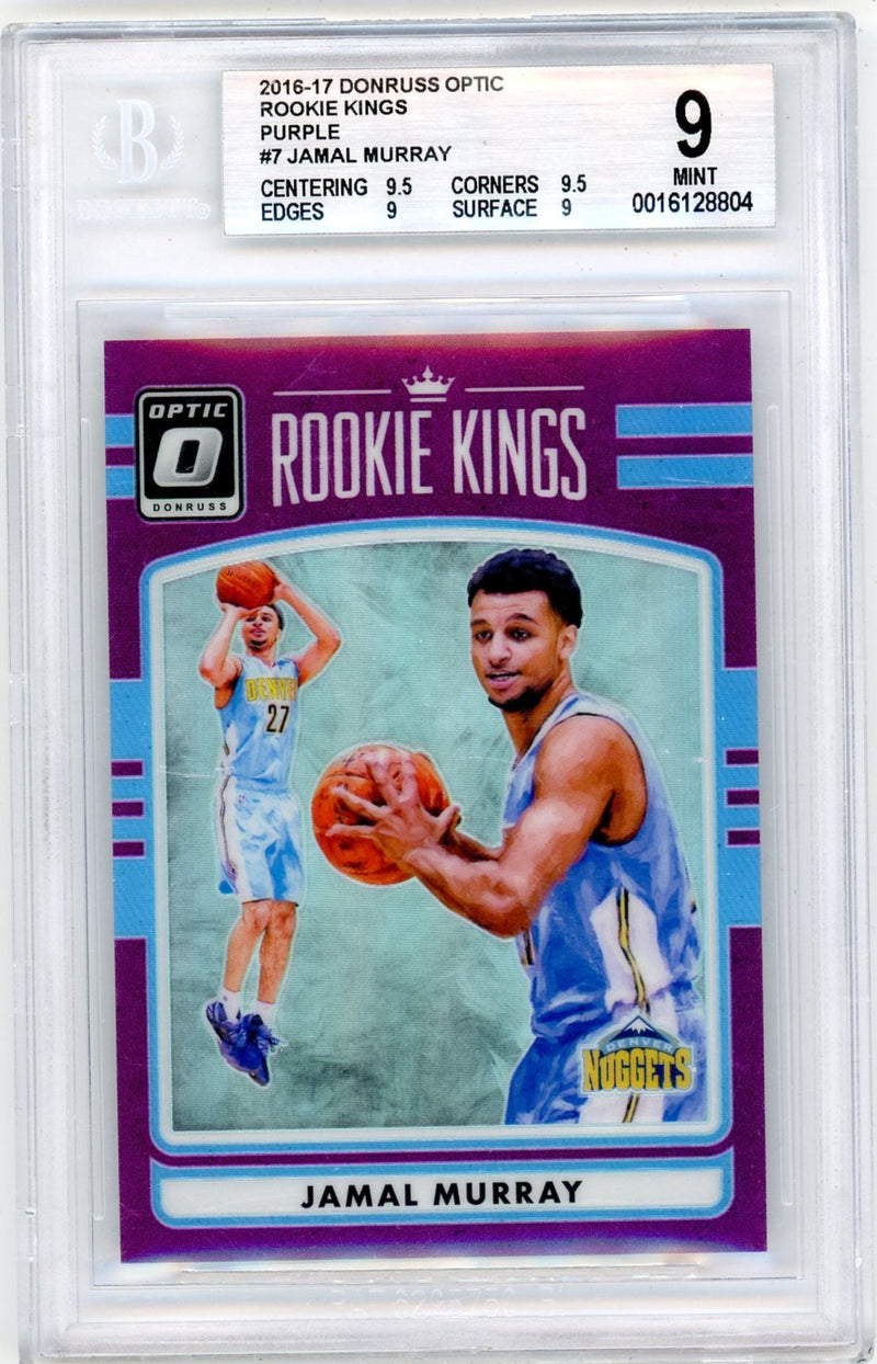 Jamal Murray 2016 Donruss Optic Rookie Kings Purple BGS 9