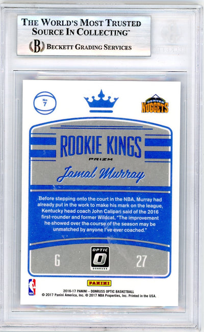 Jamal Murray 2016 Donruss Optic Rookie Kings Purple BGS 9