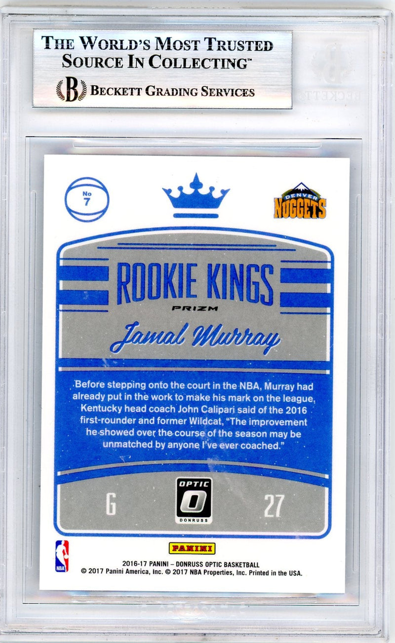 Jamal Murray 2016 Donruss Optic Rookie Kings Purple BGS 9