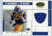 Eric Dickerson 2003 Donruss Leaf Certified Fabric of the Game auth. game-used jersey relic #'d 15/50