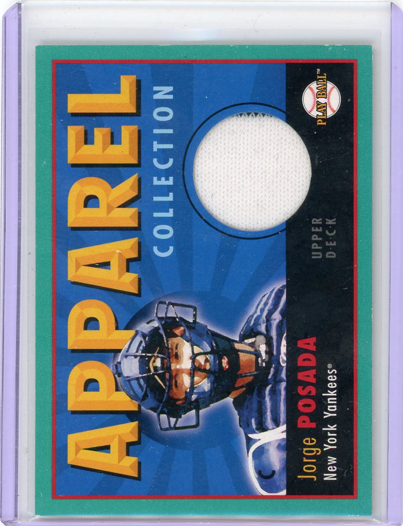 Jorge Posada 2004 Upper Deck Apparel Collection Jersey Relic
