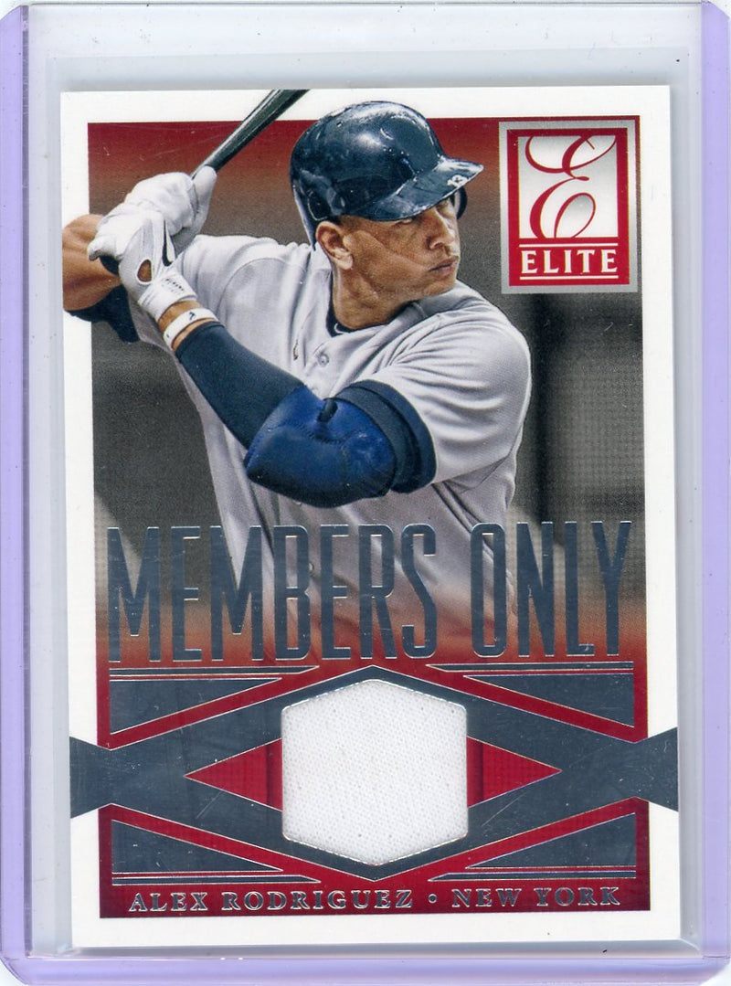 Alex Rodriguez 2015 Elite Baseball Members Only Kersey Relic