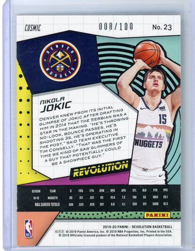 Nikola Jokic 2019 Panini Revolution Cosmic #'d 008/100