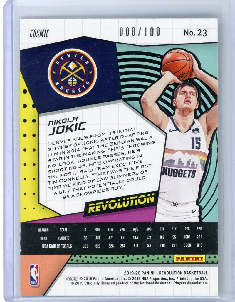 Nikola Jokic 2019 Panini Revolution Cosmic 