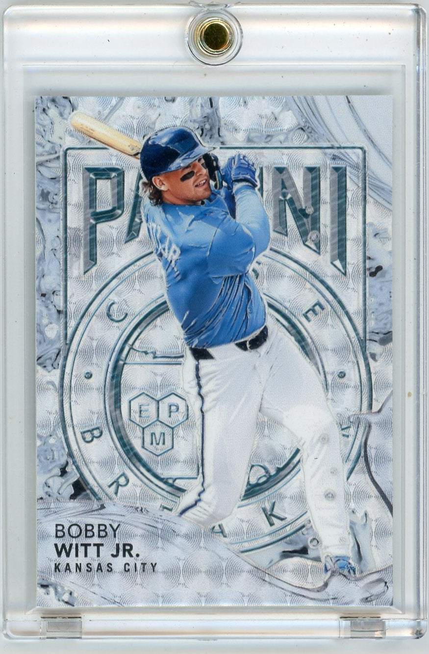 Bobby Witt Jr. 2024 Panini The National Splash Of Color SIlver Vinyl #'d 04/10