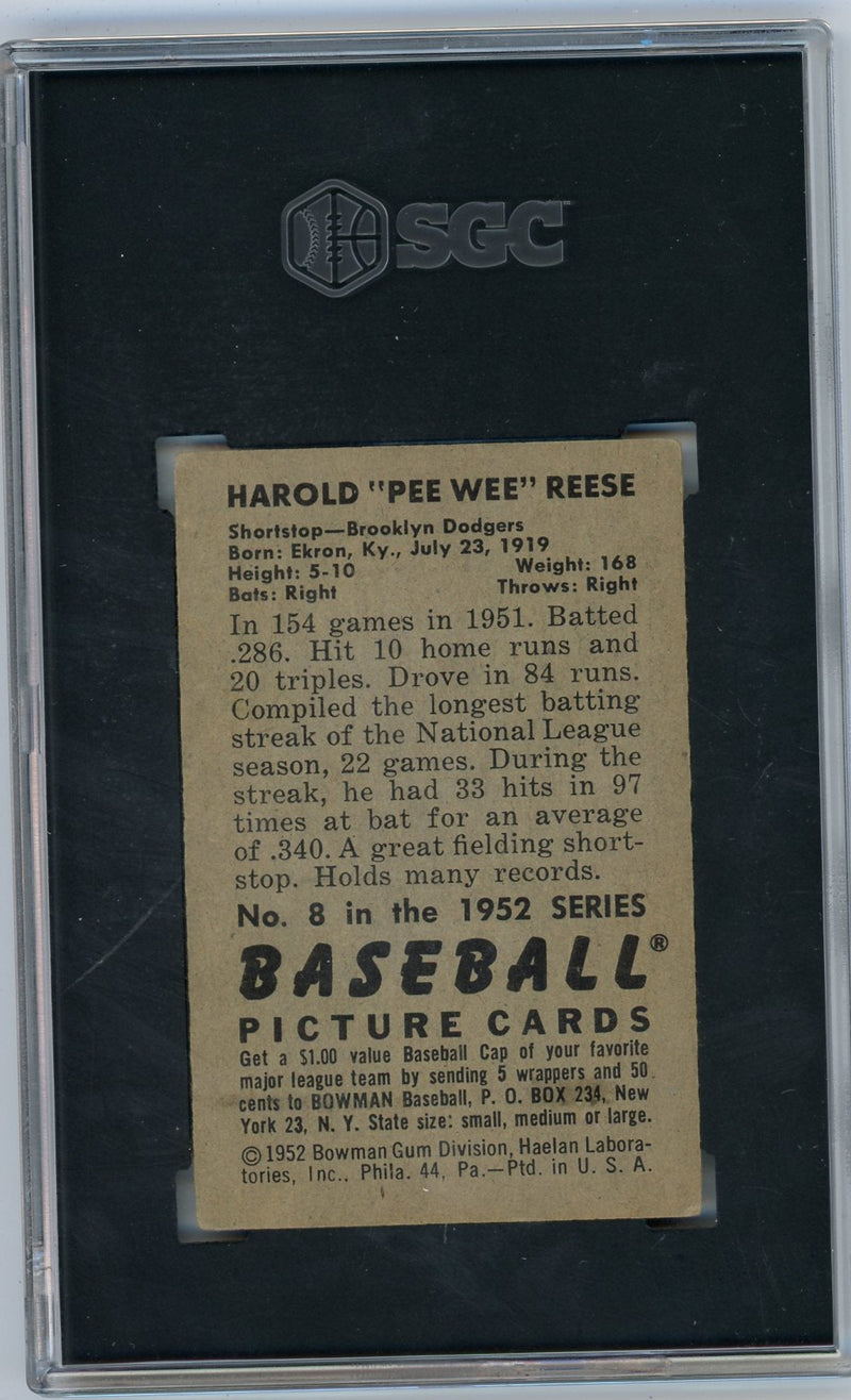 Pee Wee Reese 1952 Bowman 