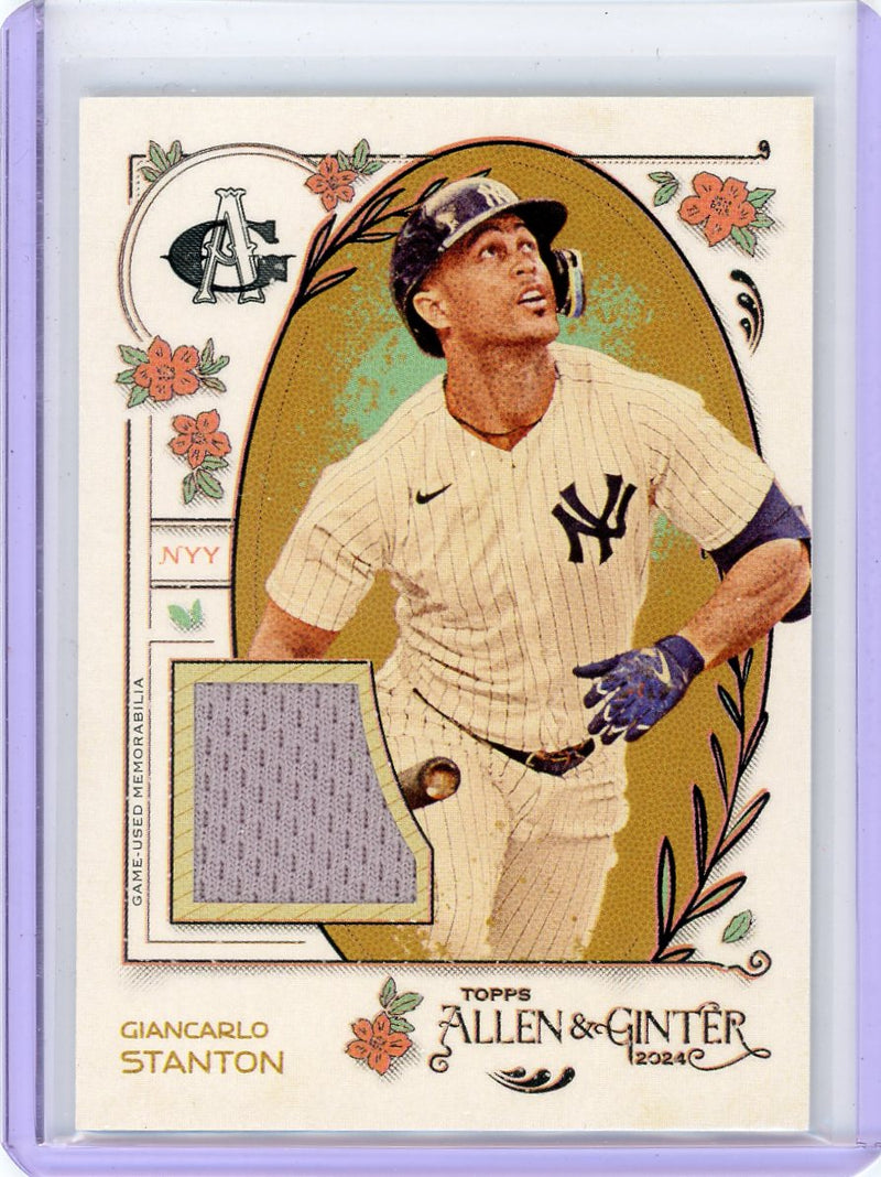 Giancarlo Stanton 2024 Topps Allen & Ginter Jersey Relic