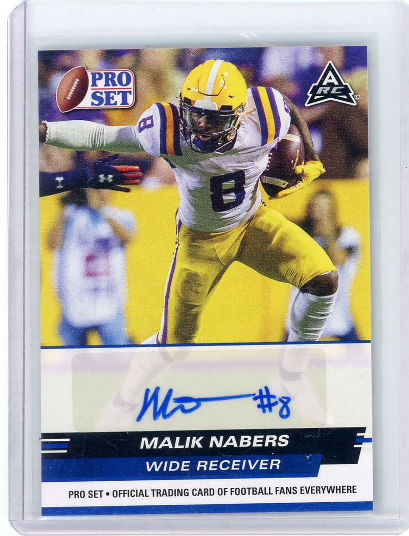 Malik Nabers 2022 Leaf Pro Set autograph rookie card