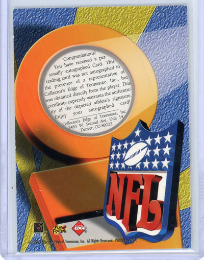 Terrell Owens 1998 Collector's Edge Rookie Ink Auto