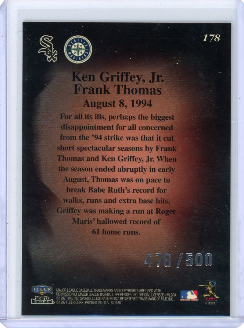 Ken Griffey Jr. / Frank Thomas 1997 Fleer Top Guns Extra Edition 