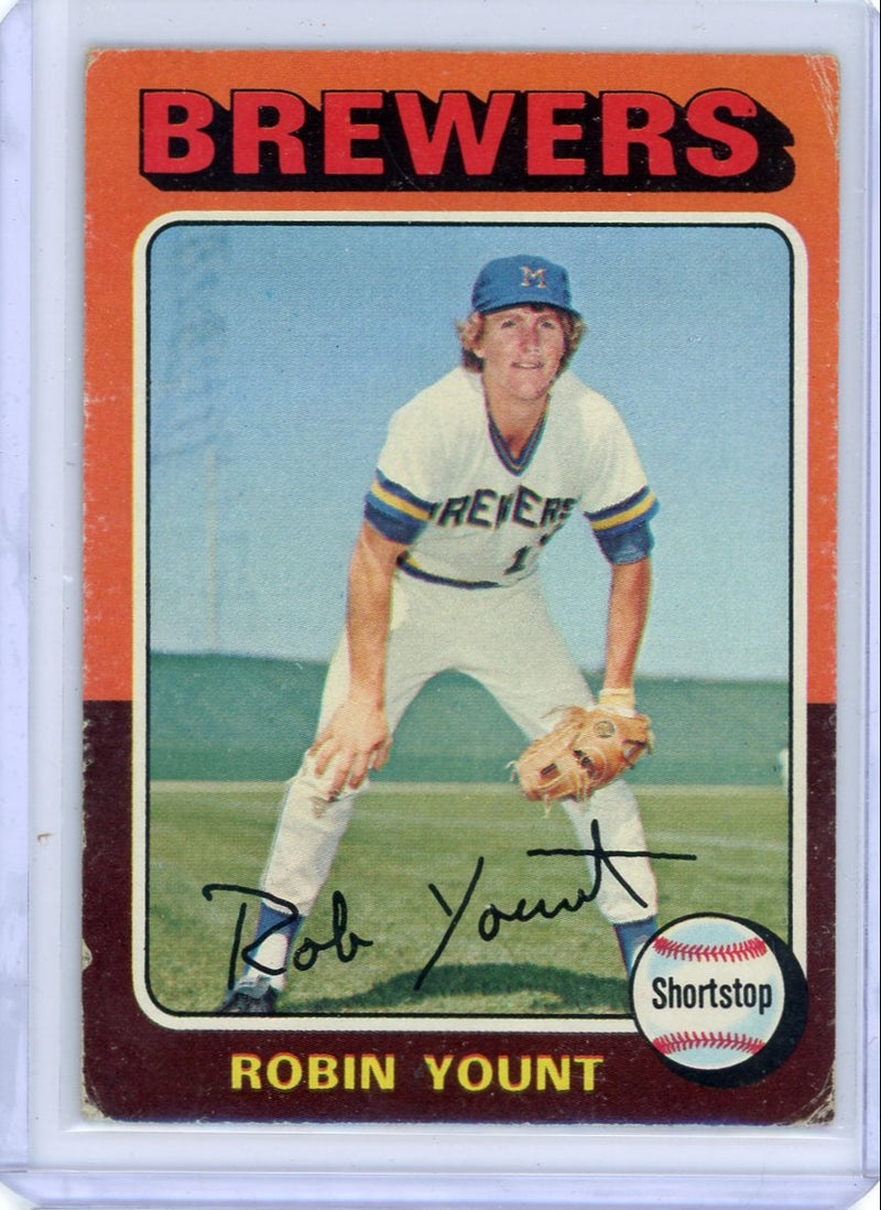 Robin Yount 1975 Topps Rookie Card 