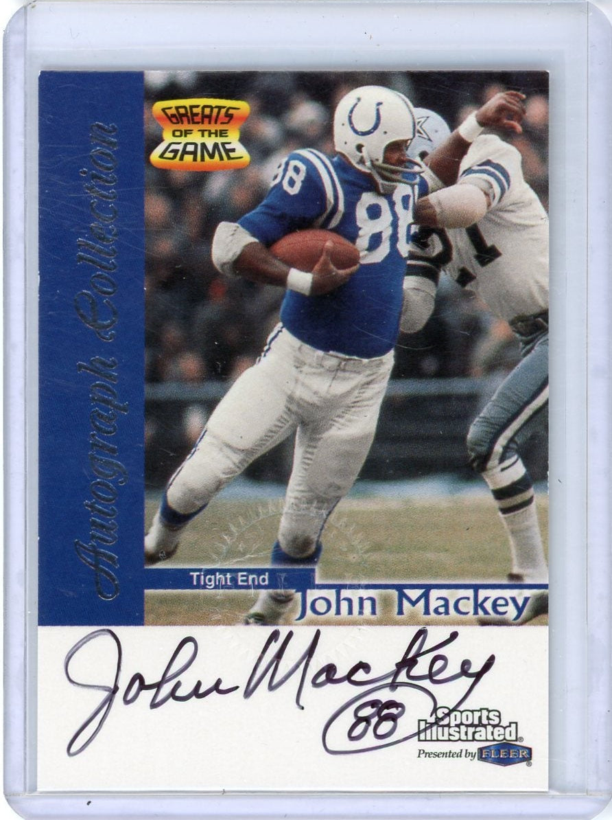 John Mackey 1999 Fleer Sports Illustrated Autograph Collection Auto