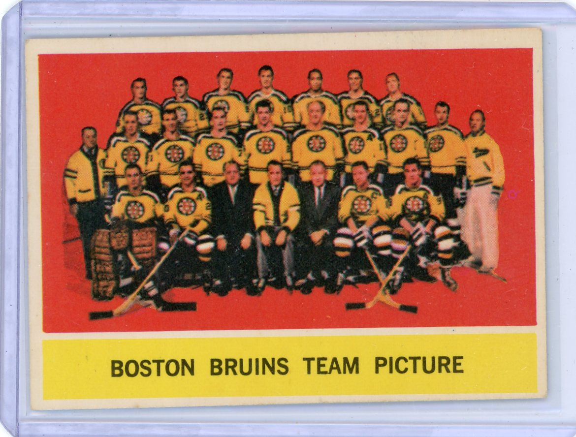 Boston Bruins 1963 Topps #21 Team Picture