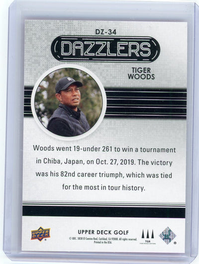 Tiger Woods Upper Deck Golf Dazzlers pink holo