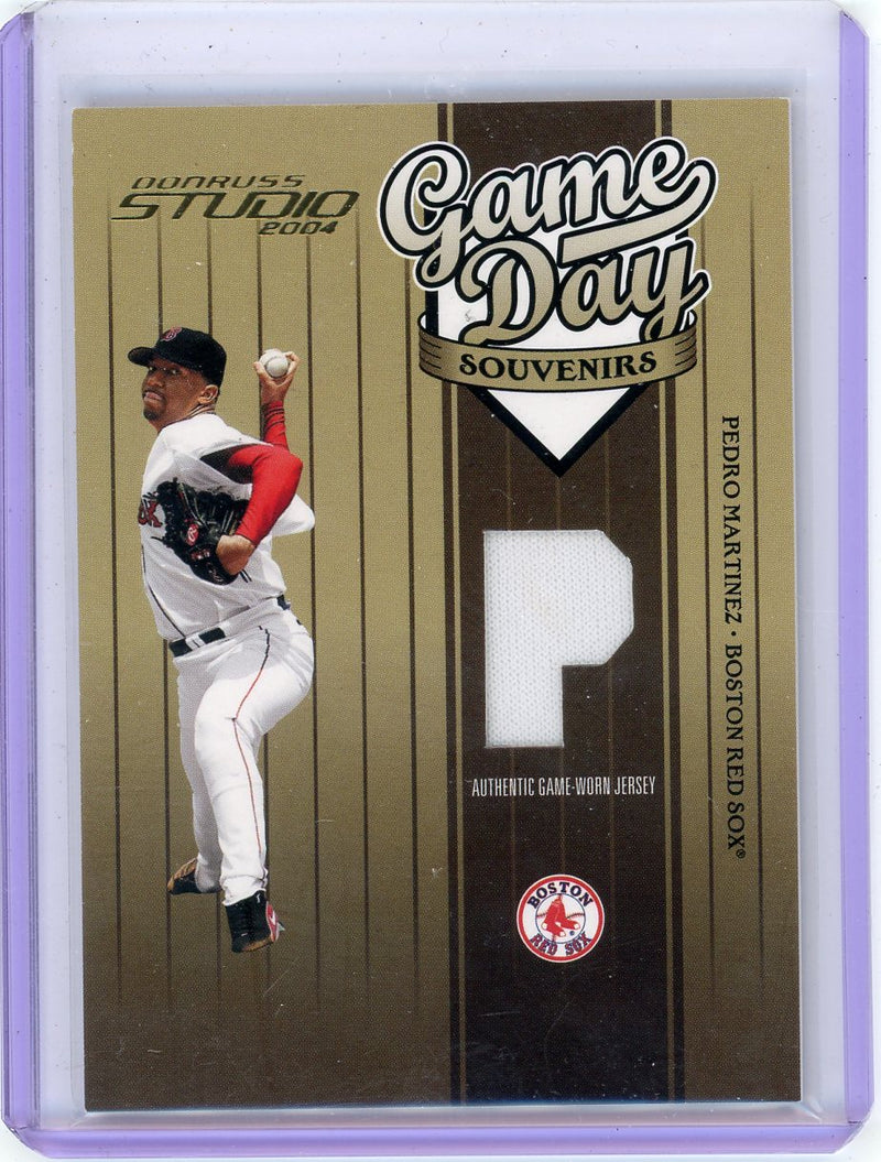 Pedro Martinez 2004 Donruss Studio Game Day Souvenirs Jersey Relic 