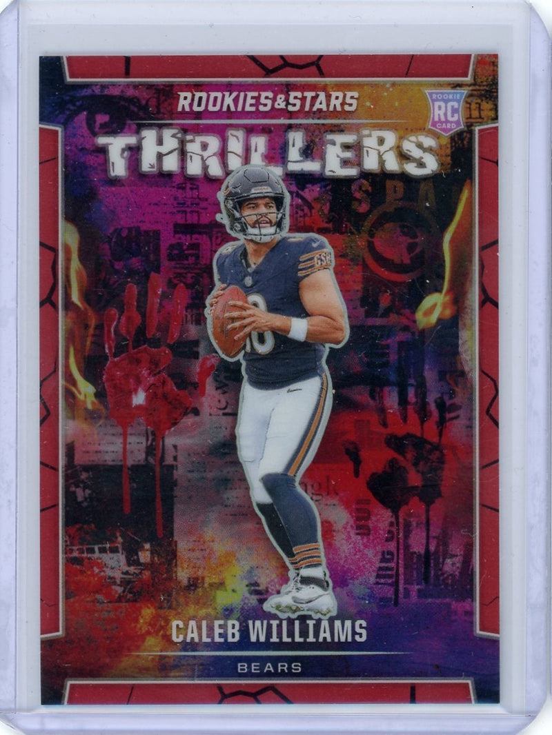 Caleb WIlliams 2024 Panini Rookies & Stars Thrillers Red 